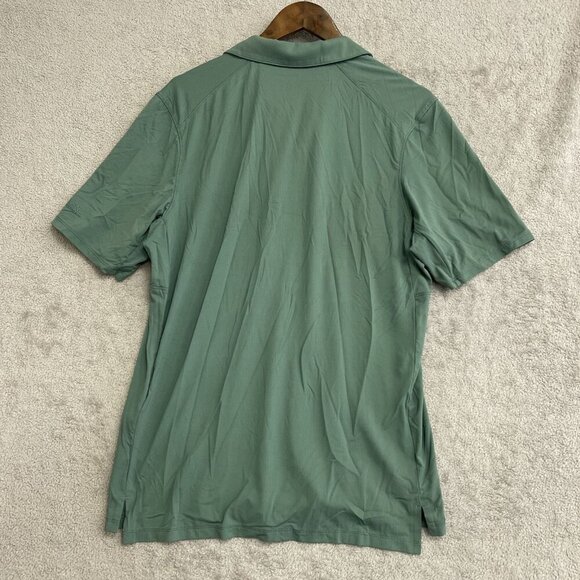 NWOT Kirkland Signature Men's M Green Polo Active Shirt - Picture 3 of 9